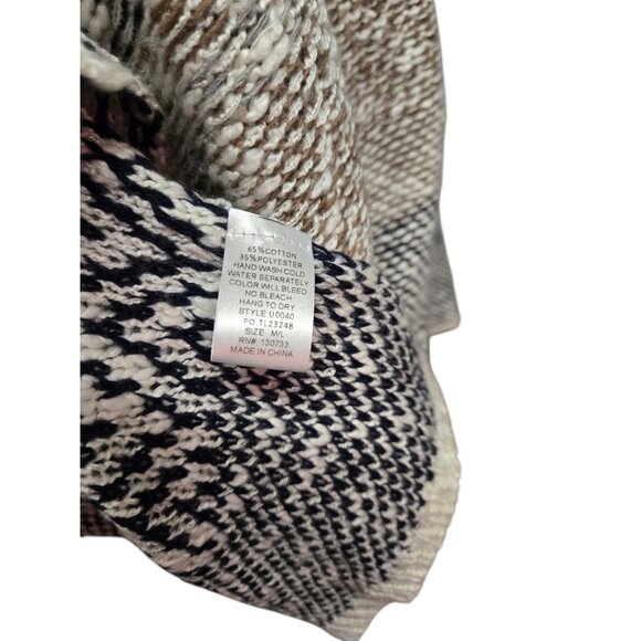 Umgee Womens Medium /Large Cowl Neck  Poncho  Bohemian Knitwear - Picture 7 of 7